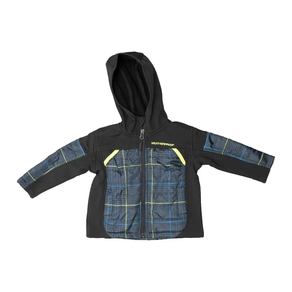 Weatherproof Boys Lightweight Hooded Jacket Black Size 12 Months 8377